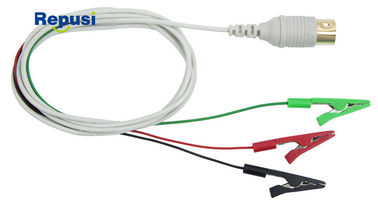 Resusable ha protetto il filo di piombo 3-Clip con la lunghezza del connettore 120m di Touchproof