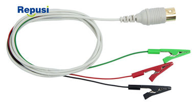 Resusable ha protetto il filo di piombo 3-Clip con la lunghezza del connettore 120m di Touchproof