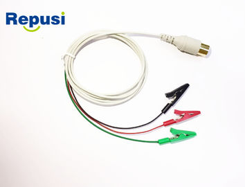 Resusable ha protetto il filo di piombo 3-Clip con la lunghezza del connettore 120m di Touchproof