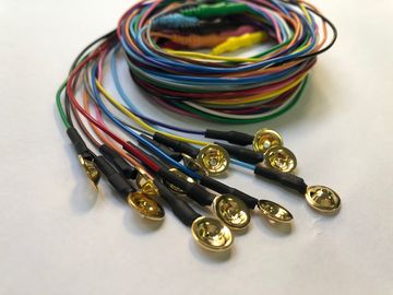 L'elettrodo monouso REPD-1.5PC della tazza di elettroencefalogramma ha placcato AgCl con 10 colori