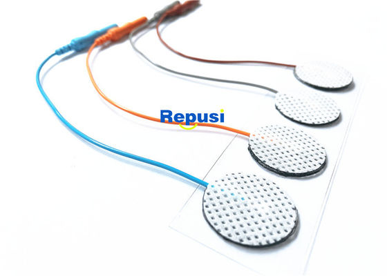 4 elettrodi di superficie monouso di EMG del sensore DISCHI AG AgCl con il cavo di 10cm