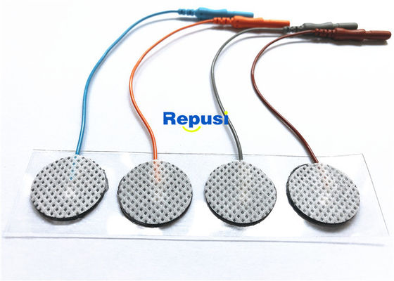4 elettrodi di superficie monouso di EMG del sensore DISCHI AG AgCl con il cavo di 10cm