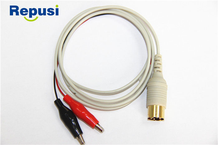 Cavo di registrazione schermato del morsetto a coccodrillo per Tab Electrodes Wire Length adesivo 1.2m